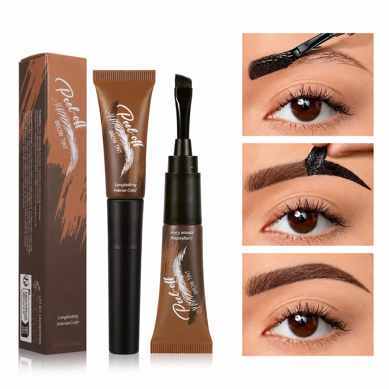 LAST DAY - BUY 1 GET 1 FREE💜Tear-Off Brow Tint – Waterproof, Non-Fading, Long-Lasting Pigment