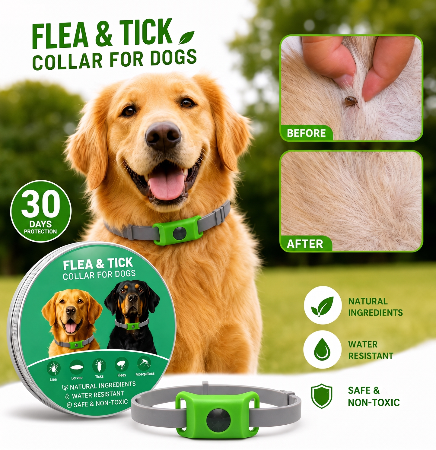 🐕30Days Flea and Tick Free