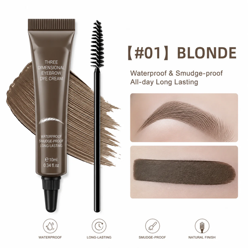 🤎Eyebrow Tint Kit - Long-Lasting, Waterproof Brow Dye Gel Set | Smudge-Proof Brow Color