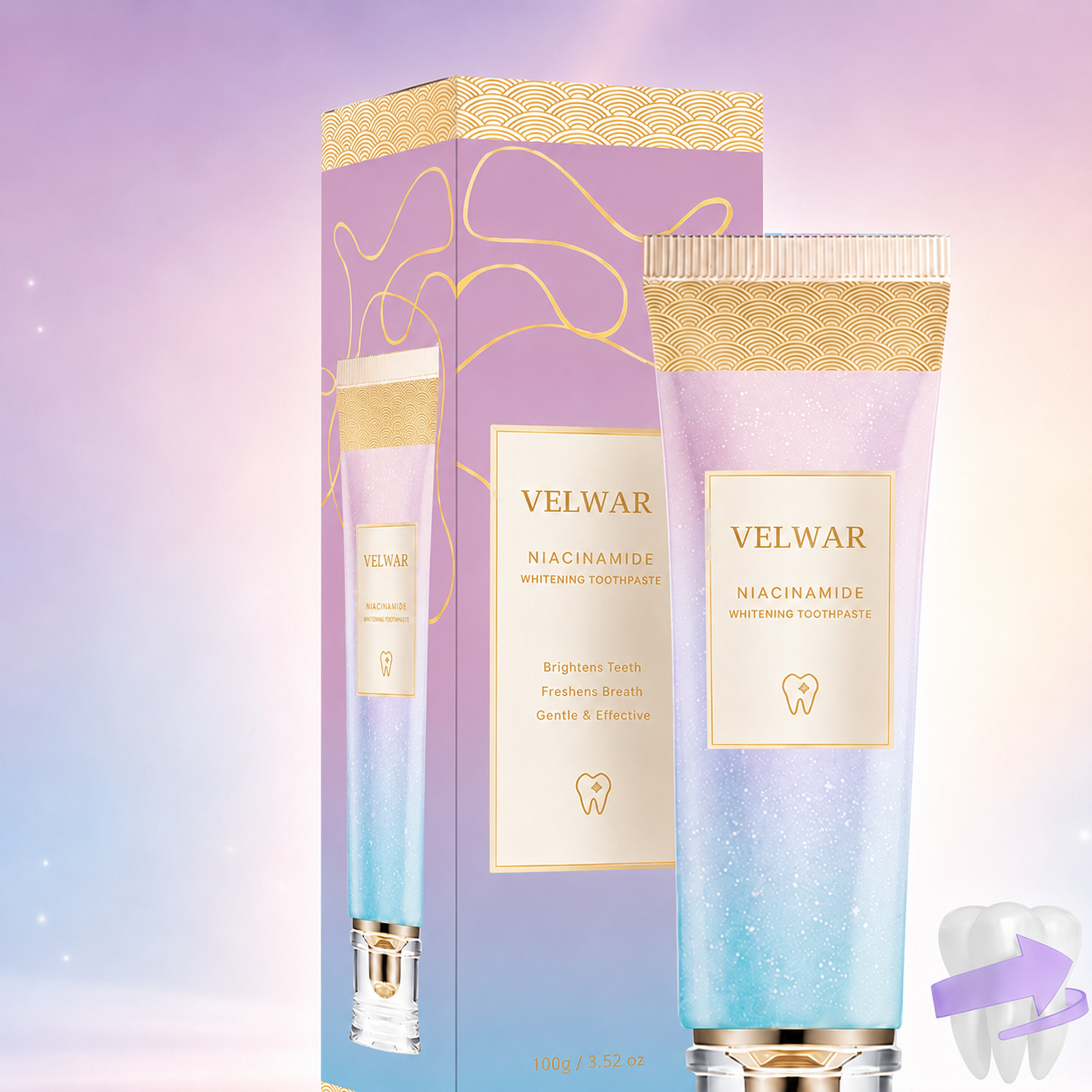 VELWAR™ Whitening Niacinamide Toothpaste