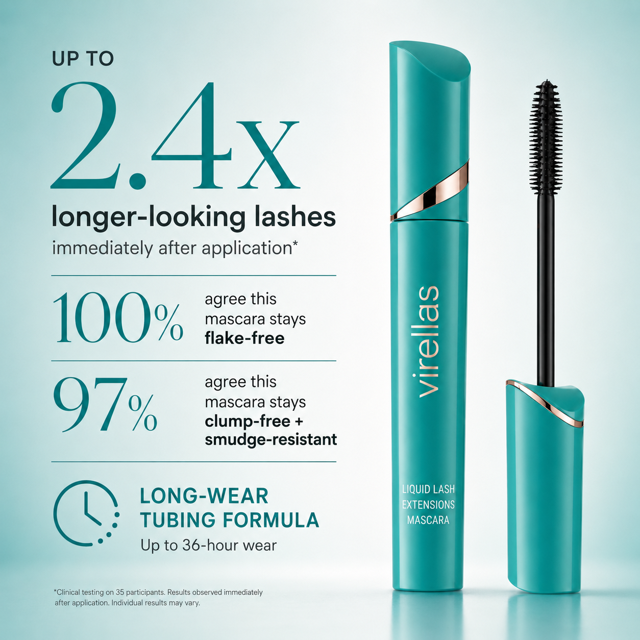 ⏰Last Day-Buy 1 Get 1 Free🔥 Virellas LashExtend Mascara | Instantly Longer, Fuller Lashes