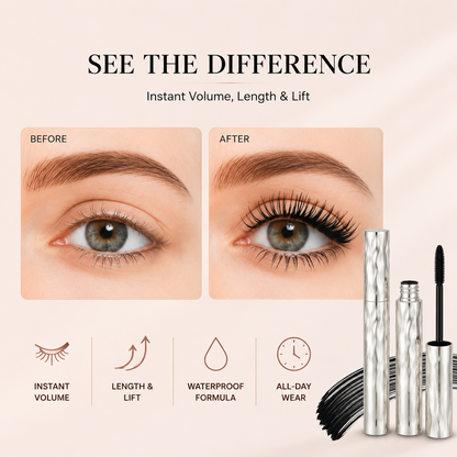 ✨Last Day-Buy 1 Get 1 Free✨ Waterproof Mascara for Long-Lasting 👁️