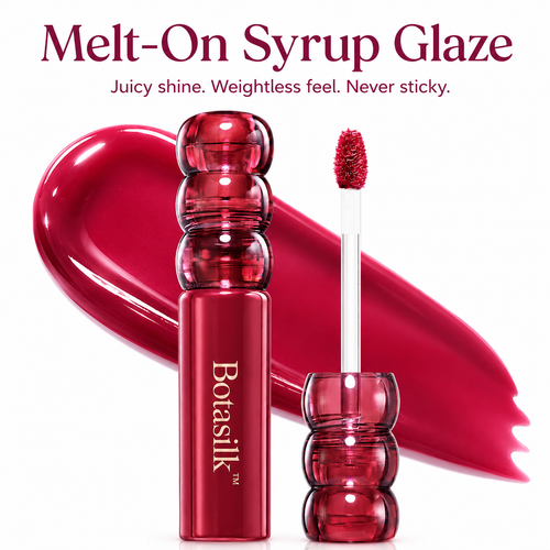✨ LAST DAY BUY 1 GET 1 FREE✨Botasilk™ Deep Glaze Lip Gloss | Korean Sugar-Coated High Shine & Lightweight