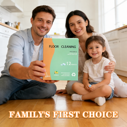 Floor Cleaning Tablets available in lemon or mint scent eco-safe materials remove grime and odors effectively dries quickly with no residue for all household floor cleaning
