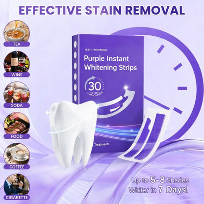Purple Teeth Whitening Strips