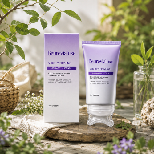 ✨Beurevialuxe™ Collagen Retinol Refining Gua Sha Cream🧴 Infused with Retinol & Hyaluronic Acid | Firms the Neck, Reduces Wrinkles & Double Chin