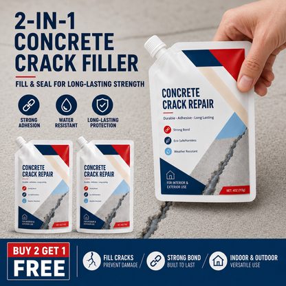 💥 Cracked Concrete? Fix It Fast — 200G/Bag | Save 50% Today!