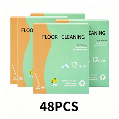 Floor Cleaning Tablets available in lemon or mint scent eco-safe materials remove grime and odors effectively dries quickly with no residue for all household floor cleaning