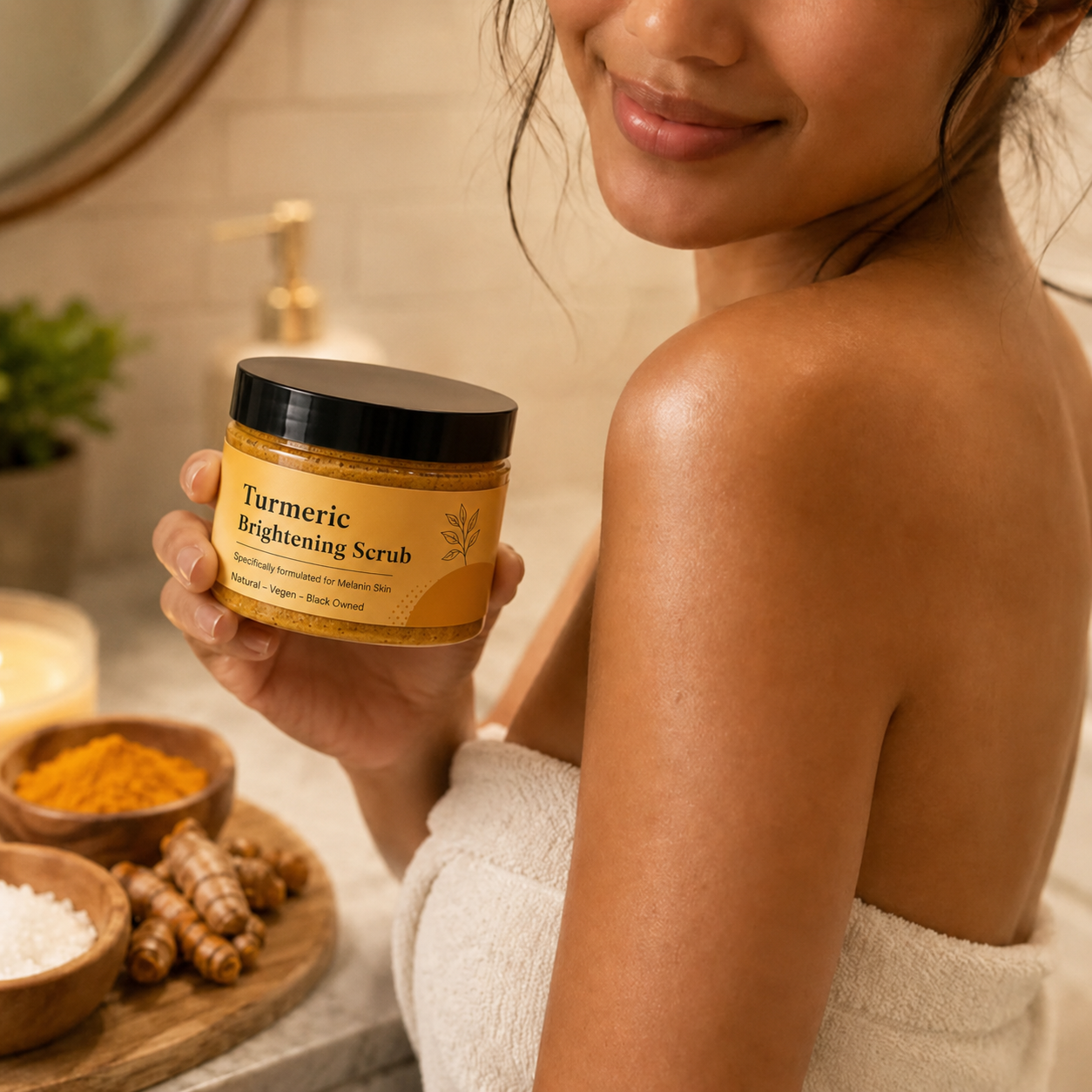 Finally! A Scrub That Actually Fades Dark Spots.