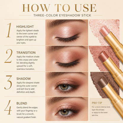 Today Only — Buy 1 Get 1 FREE! 🔥3 in1 Eyeshadow Stick✨