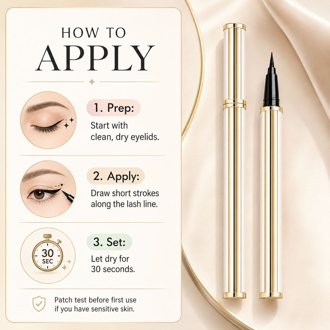 Precision Glide Waterproof Liquid Eyeliner Pen