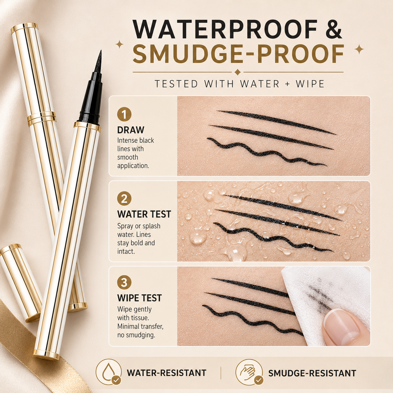 Precision Glide Waterproof Liquid Eyeliner Pen
