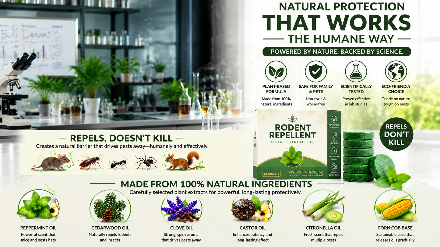 Get Rid of Rats & Mice — Without Poison, Traps, or Chemicals
