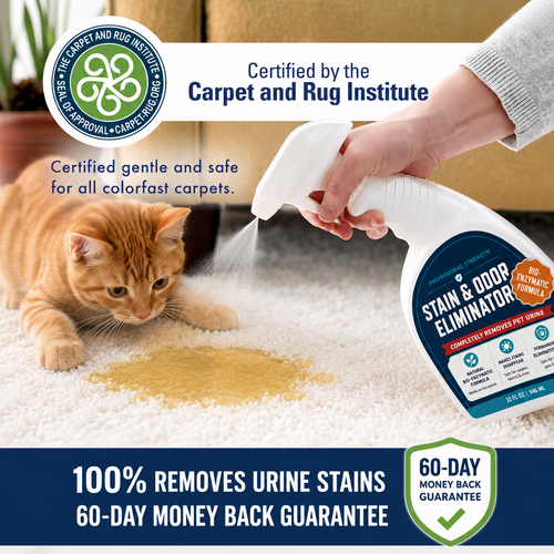Virlelunaco Stain & Strong Odor Eliminator, Enzyme Cleaner, Pet Odor Eliminator for Home - Carpet Stain Remover for Cats & Dog Pee
