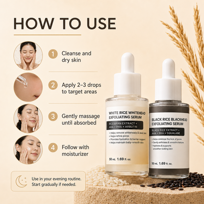 Rice Exfoliating Serum for Blackheads & Whiteheads