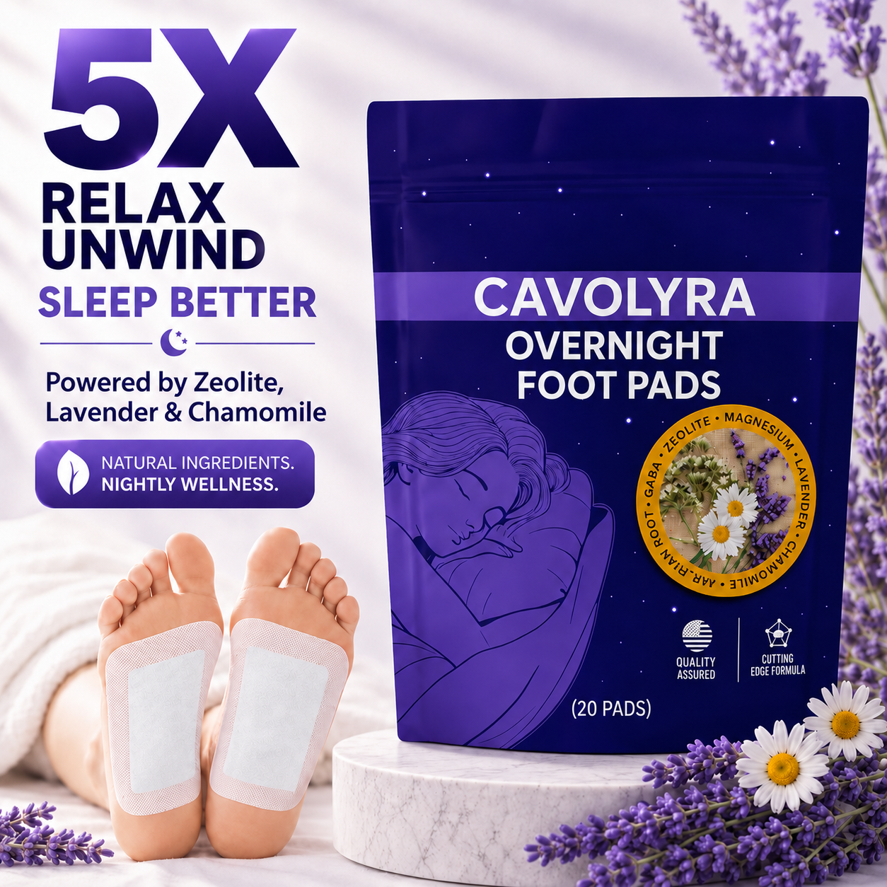 Cavolyra Overnight Foot Pads