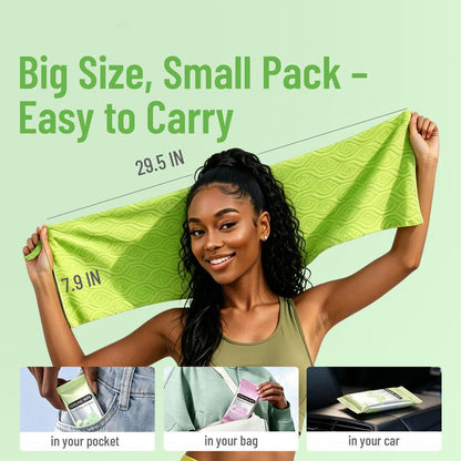 Calmsho Cooling Towels & XL Menthol Wipes | Instant Long-Lasting Summer Heat Relief